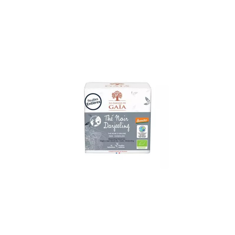 Thé Blanc Gaia Feuilles entières Mangue Pêche  / boite 15 infusettes - 24gr