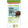 Chocolat Ethiquable Lait Noisettes / 180g