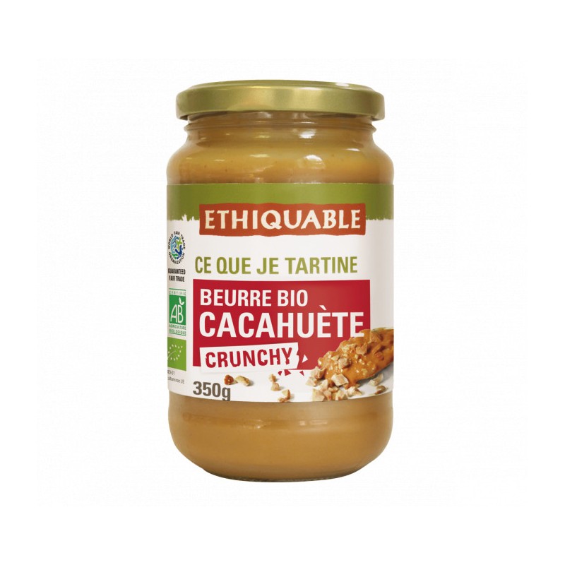 Beurre de cacahuètes Crunchy BIO / 350g