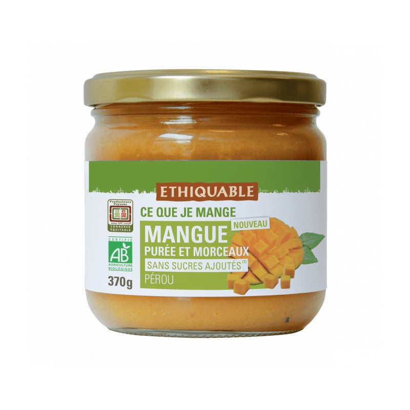Purée de Mangue avec morceaux / 370g