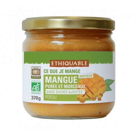 Purée de Mangue avec morceaux / 370g