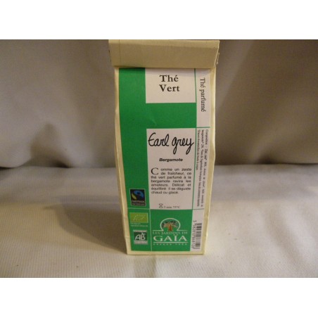 Thé Gaïa Earl Grey Vert / 100g vrac