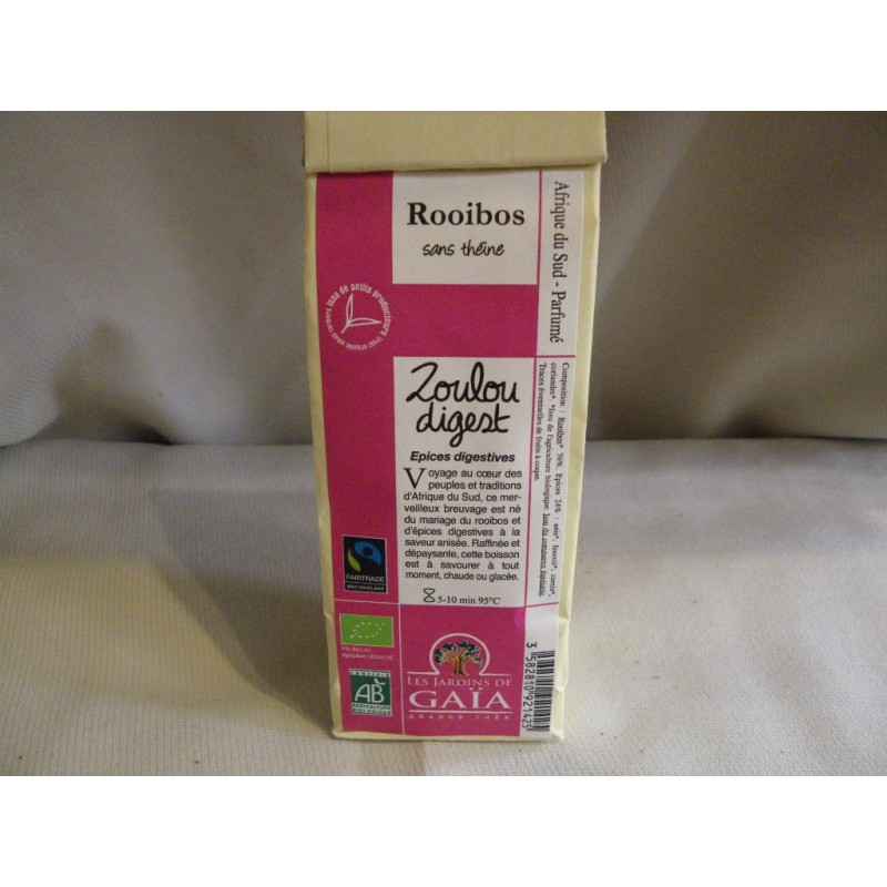 Thé Gaïa Rouge Zoulou digest / 100g vrac
