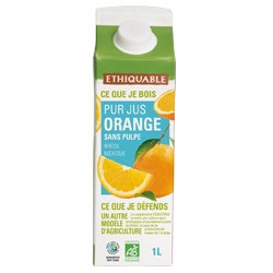 Pur Jus d'Orange Bio Ethiquable Pack / 1l