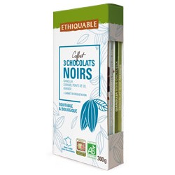 Chocolat Ethiquable noir 74% Cote d'Ivoire / 100g