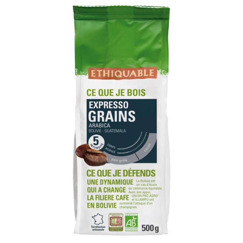 Café Ethiquable Expresso Grains / 500g