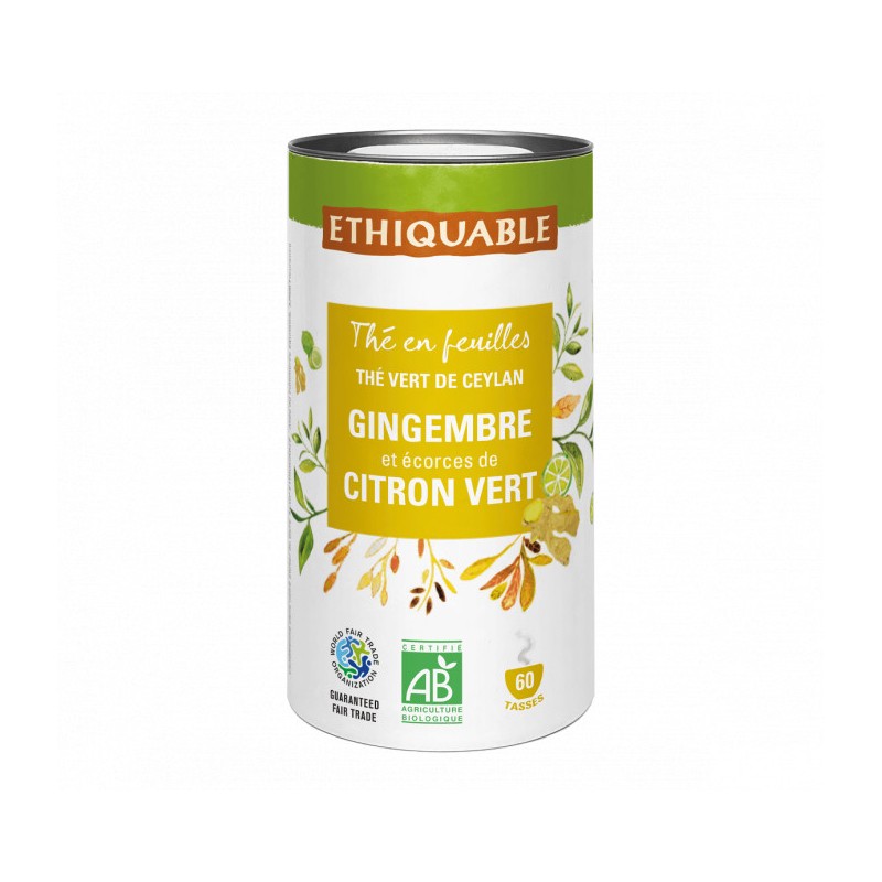 Boite Thé Gingembre Citron Vert/ 80g