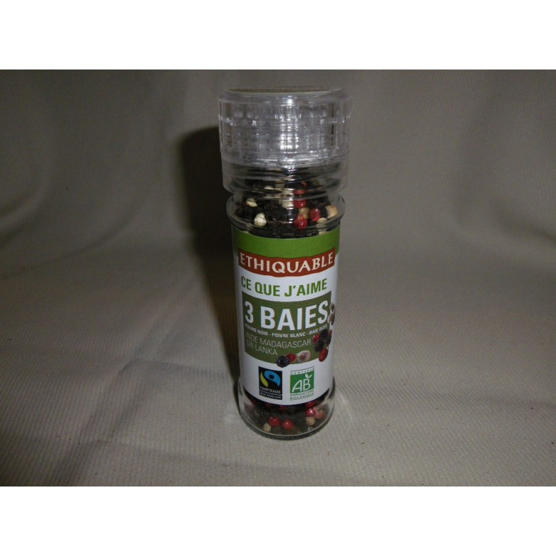 Poivre (3 baies) Inde Mada Sri Lka / 45g