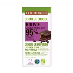 Chocolat Ethiquable 85% Madagascar / 100g