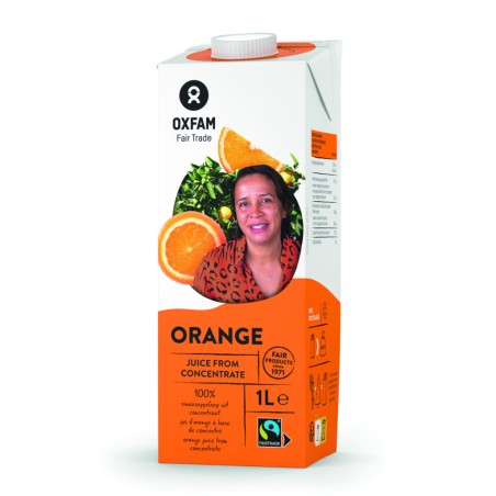 Jus d'orange Oxfam à base de concentré / 1L