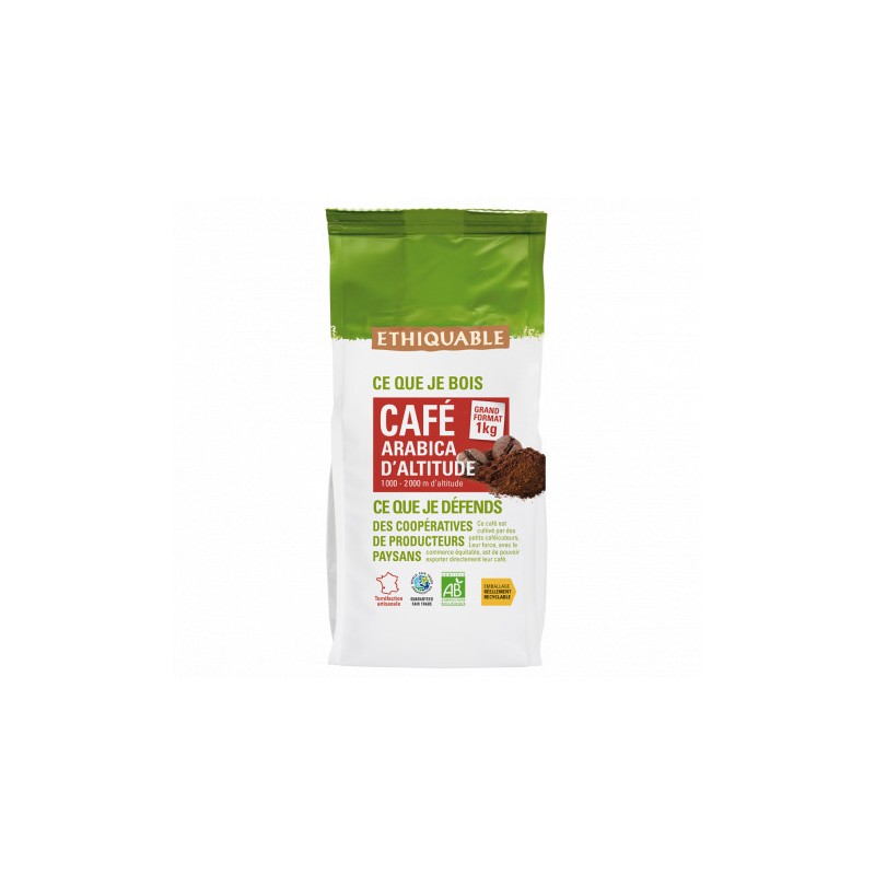 Café Ethiquable Pérou Bio Moulu / 1kg