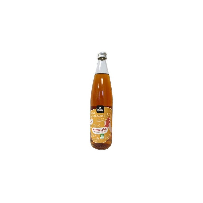 Kombucha Abricot Pêche - La route des comptoirs / 75cl