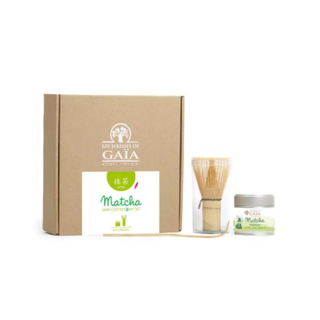 Coffret Gaïa Matcha / 30g + Chasen + Cha-shaku