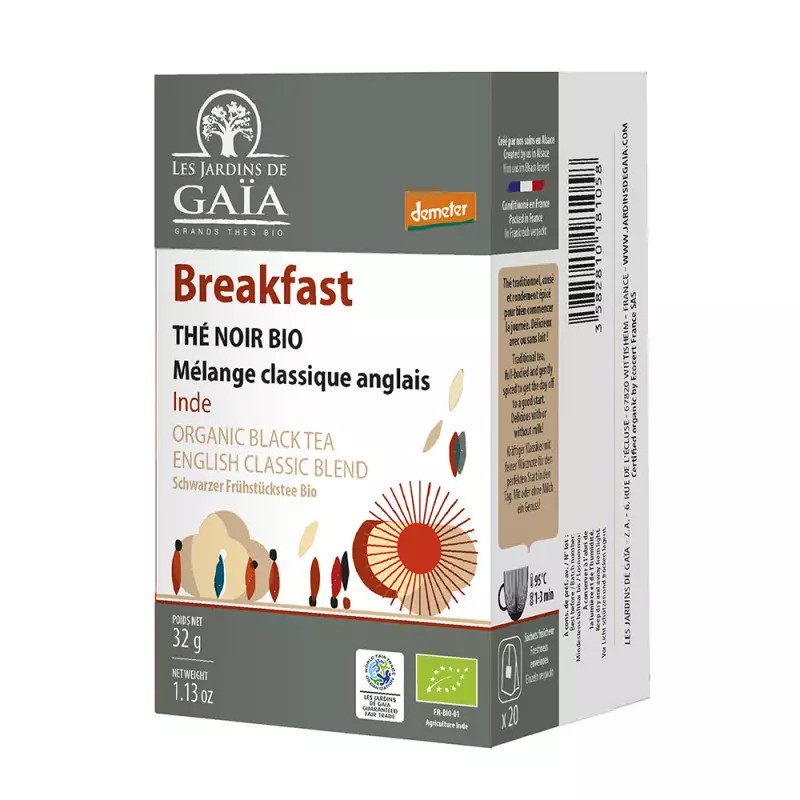 Thé Gaïa noir Breakfast / 20 infusettes