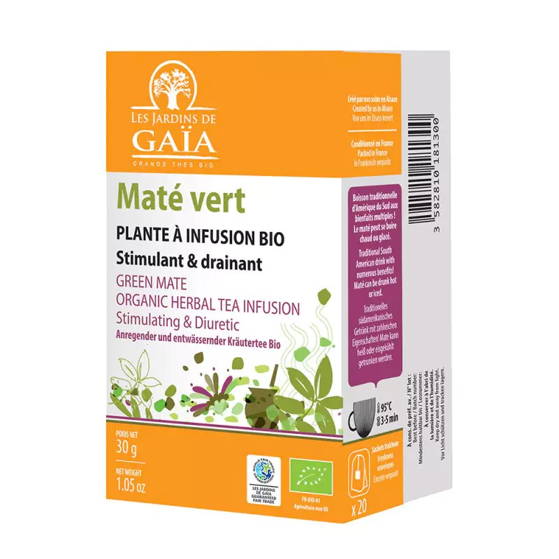 Infusion Gaïa Maté vert / 20 infusettes