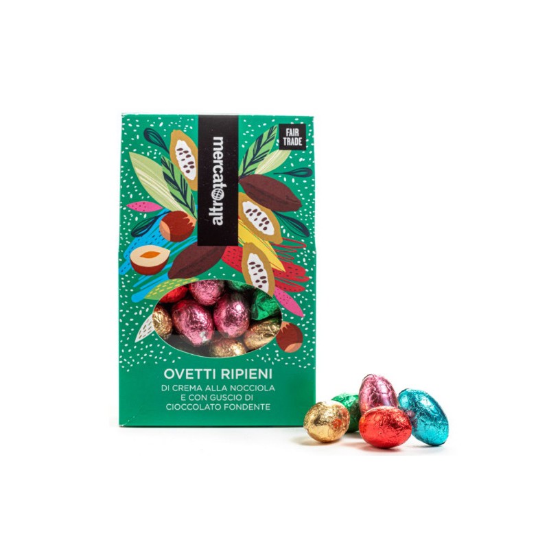 Petits œufs fourrés à la crème de noisette