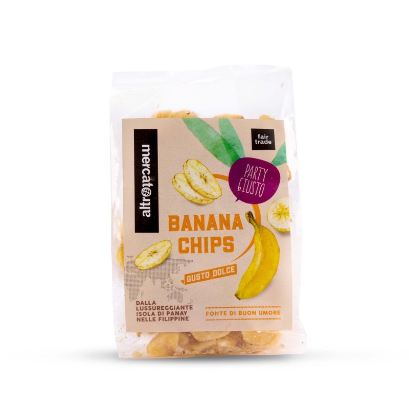 Chips de banane sucrées AltroMercato / 100g