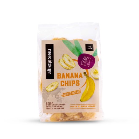 Chips de banane sucrées AltroMercato / 100g