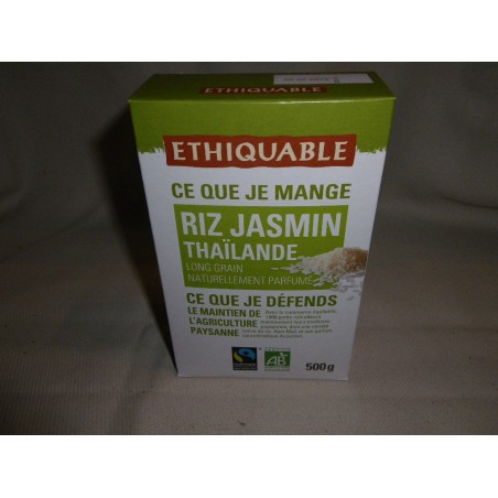 Riz Jasmin Ethiquable de Thaïlande Bio / 500g