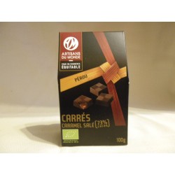 Carrés Caramel salé bio / 100g