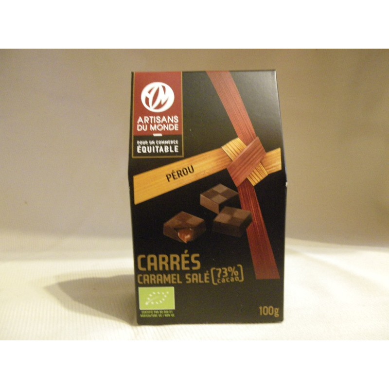 Carrés Caramel salé bio / 100g