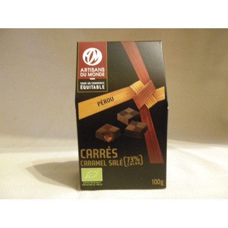 Carrés Caramel salé bio / 100g