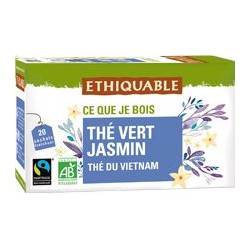 Thé Ethiquable Vert Jasmin / 20 sachets