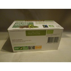 Thé Ethiquable Vert Menthe / 20 sachets