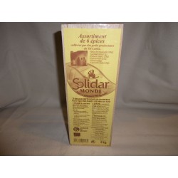 Assortiment de 6 épices / 75 g