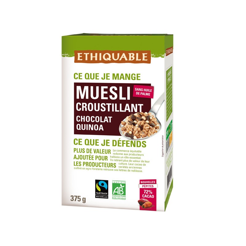 Muesli Chocolat Riz Quinoa / 375g