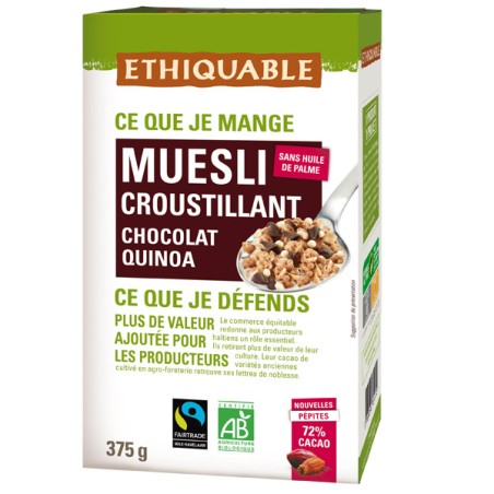 Muesli Chocolat Riz Quinoa / 375g