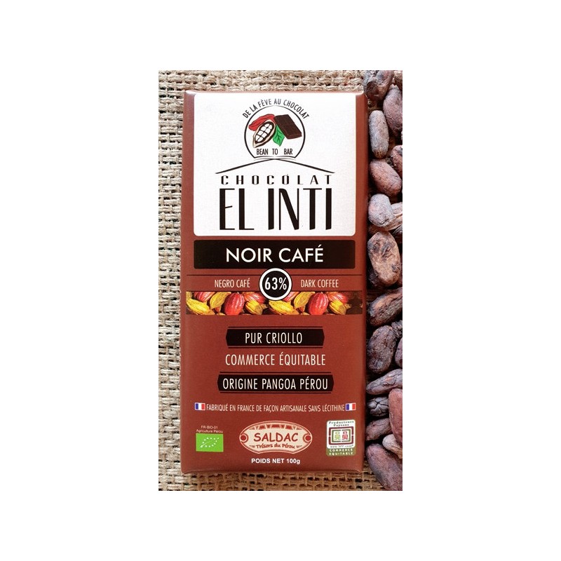 Chocolat Saldac Noir Café  / 100g