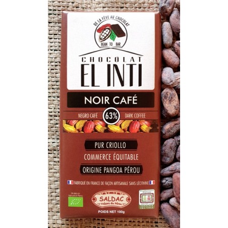 Chocolat Saldac Noir Café  / 100g