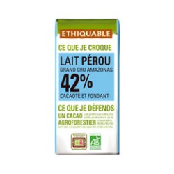 Mini-tablette Chocolat Lait 42% / 30g